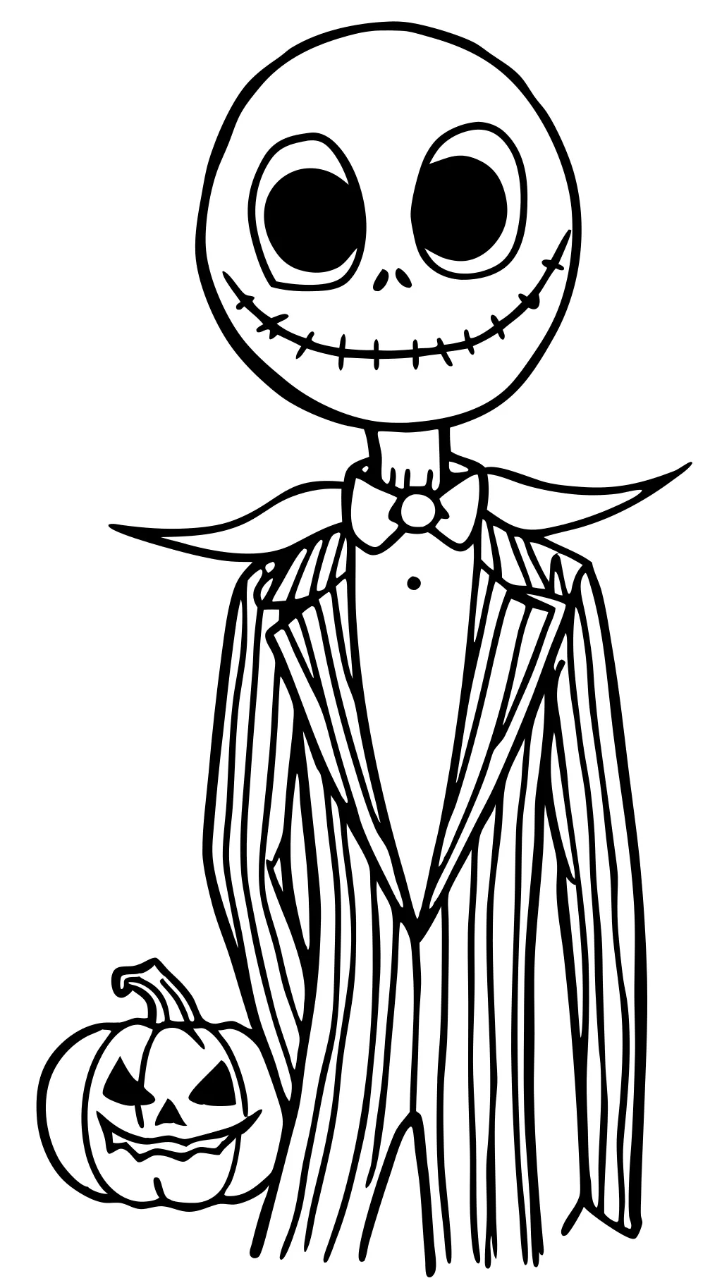 jack skeleton coloring pages